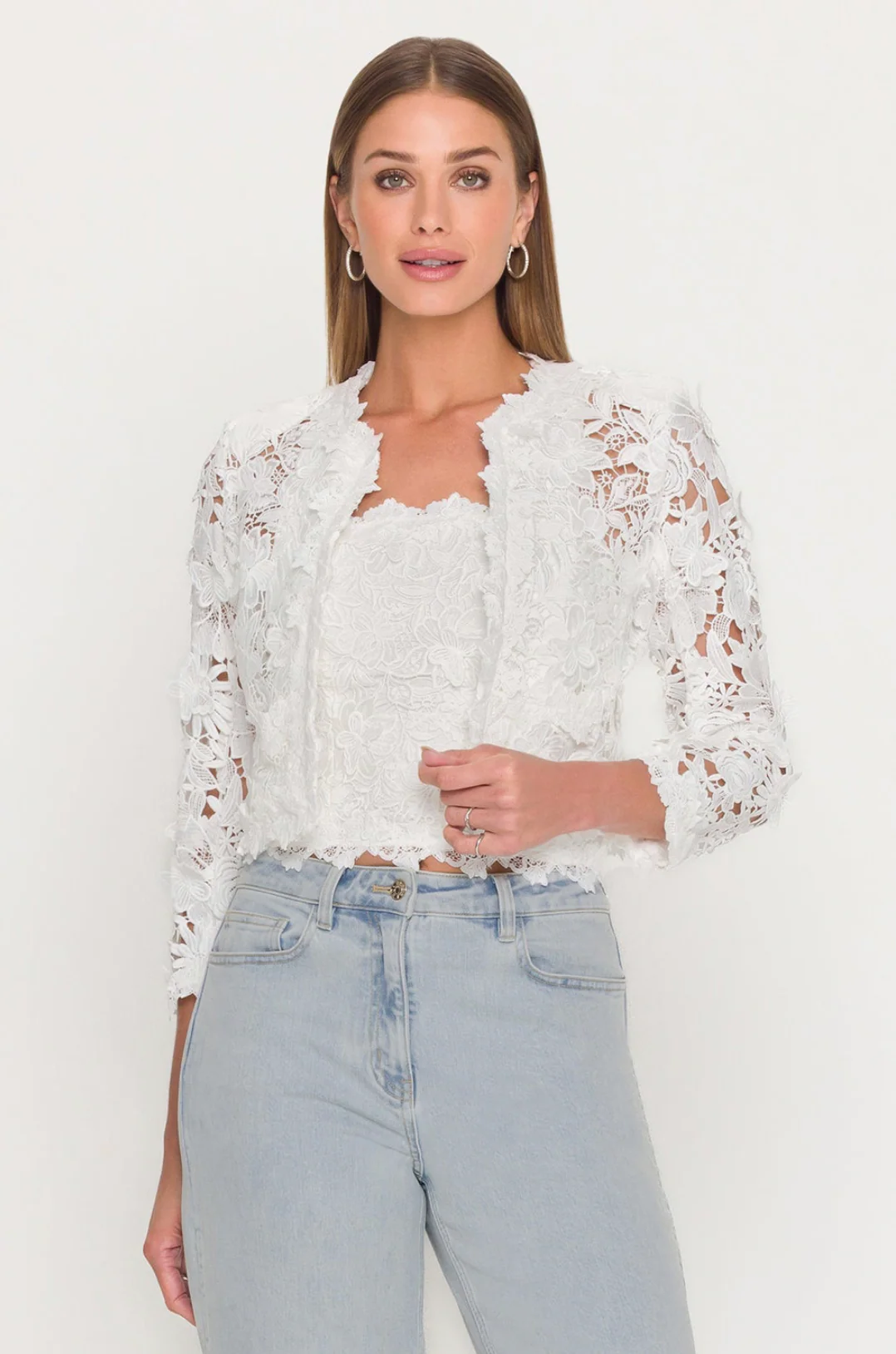 Myra 3D Butterfly Lace Jacket - Image 2