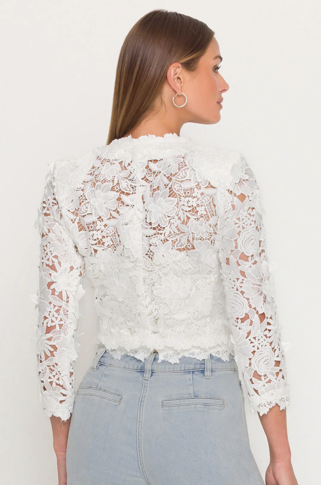 Myra 3D Butterfly Lace Jacket - Image 3