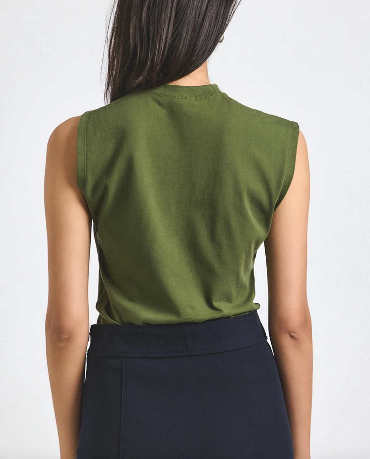 Nia Asymmetric Embellished Twist Tee - Image 5