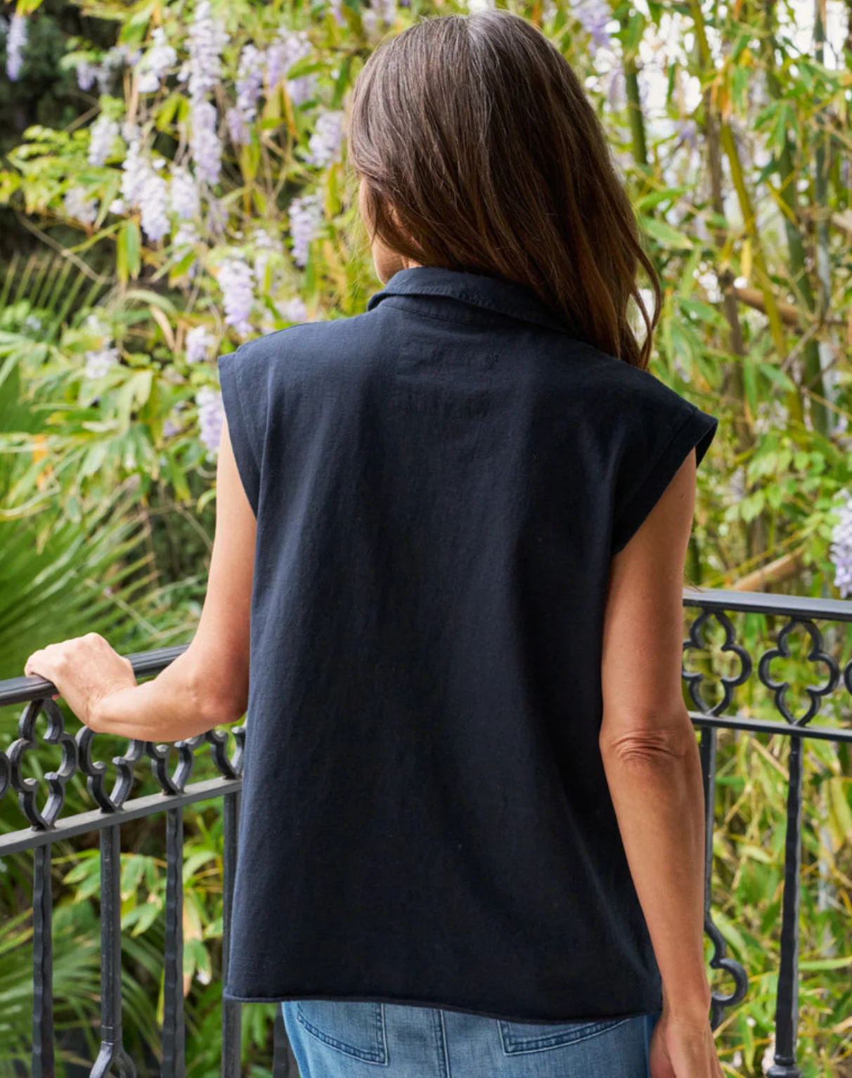 Olivia Popover Collar Tank - Image 6