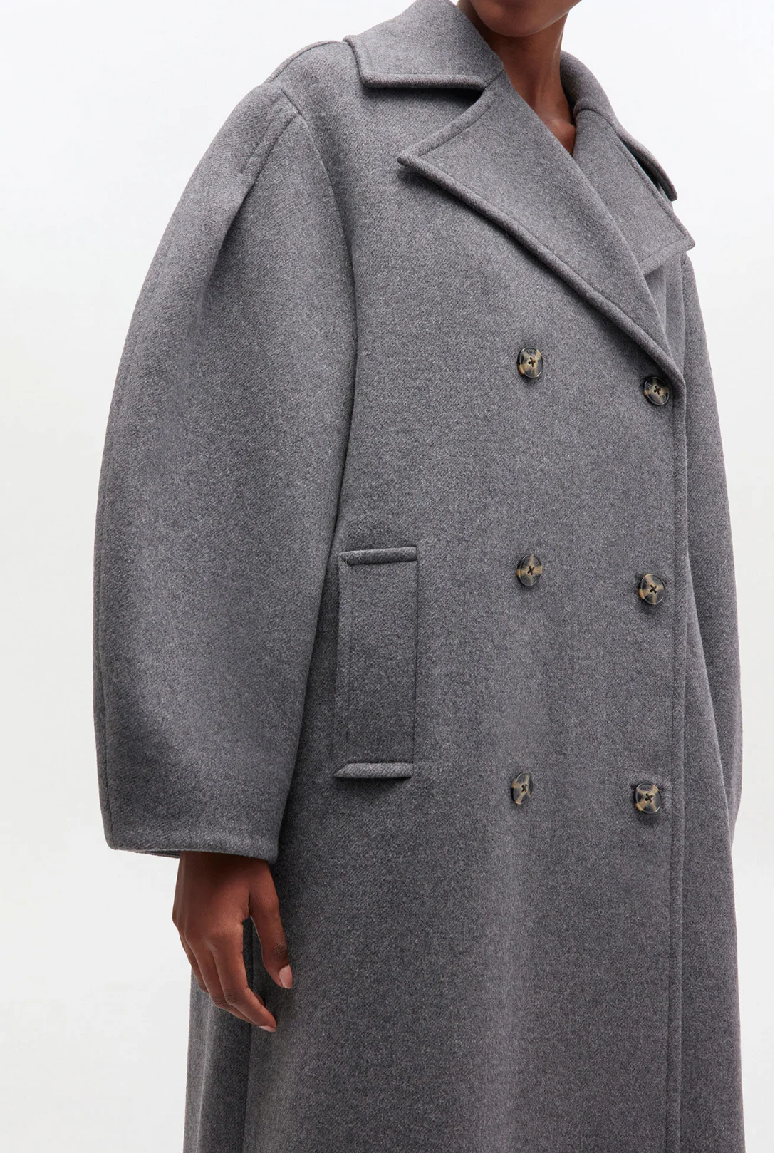 Peacoat Wool Long Coat - Image 4