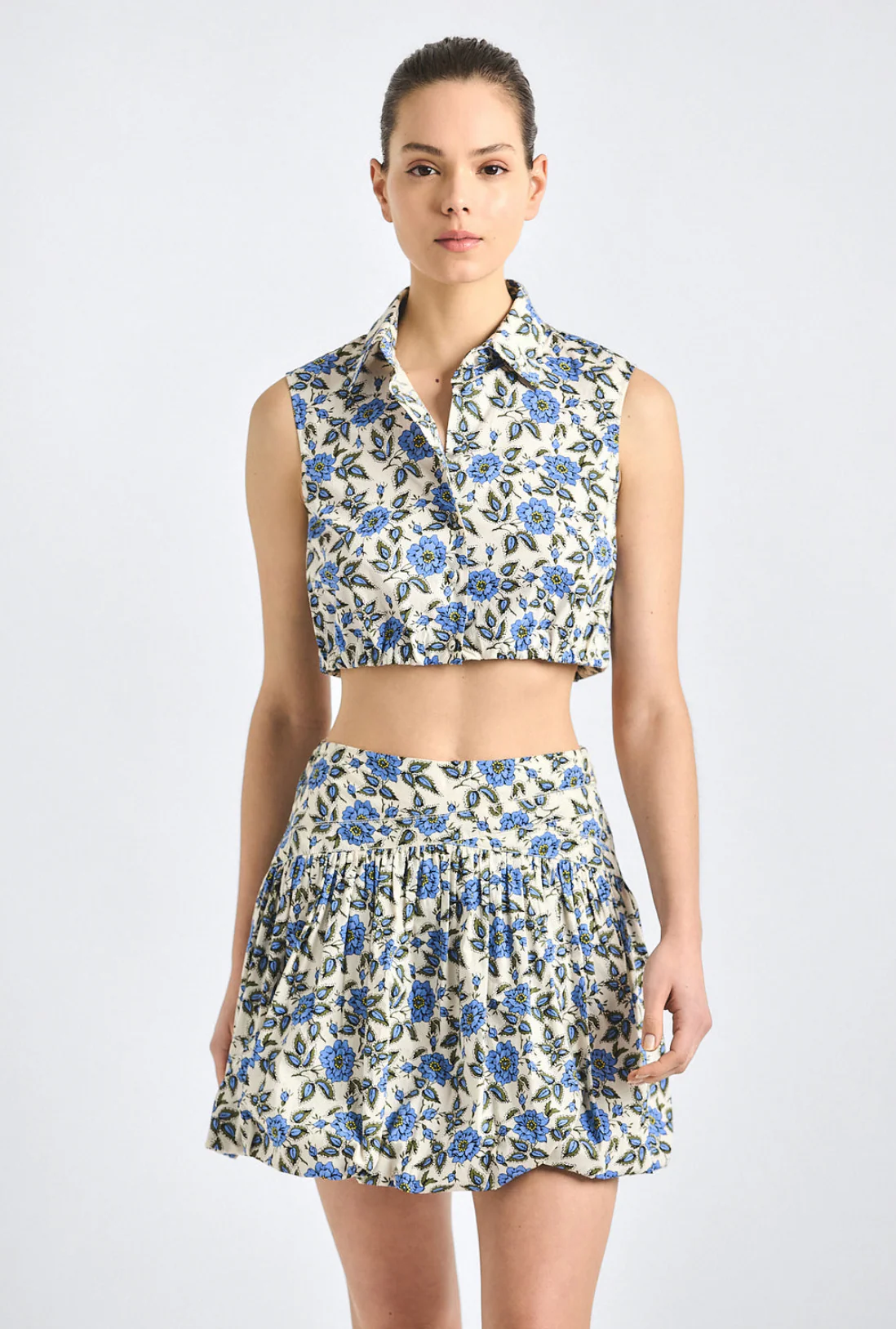 Persis Blue Belle Floral Bubble Skirt - Image 2