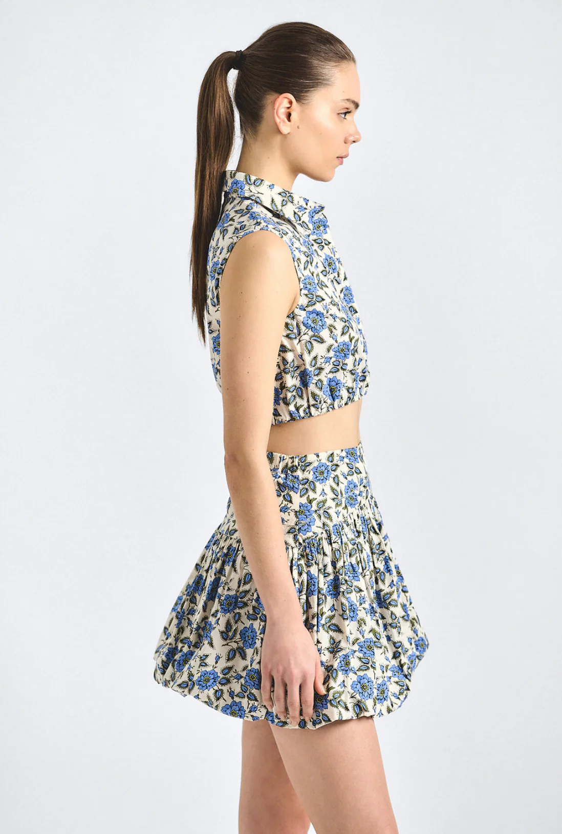 Persis Blue Belle Floral Bubble Skirt - Image 4