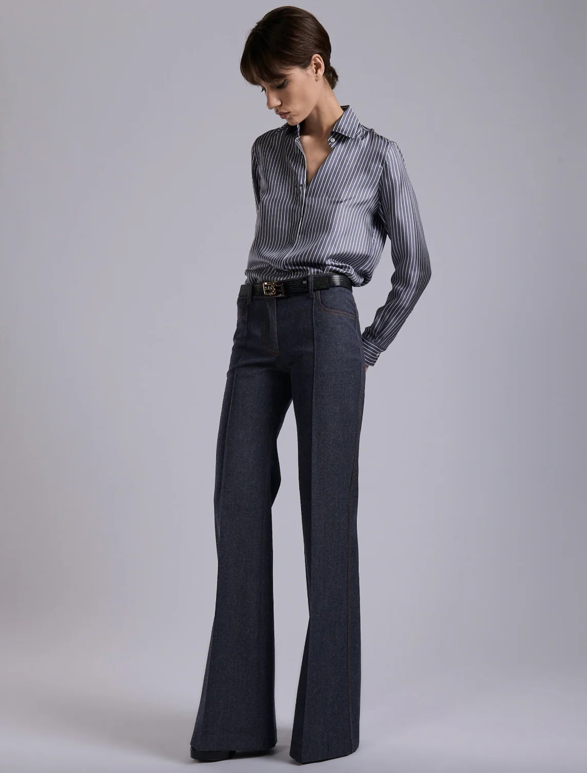 Pintuck Detail Straight Trouser - Image 3