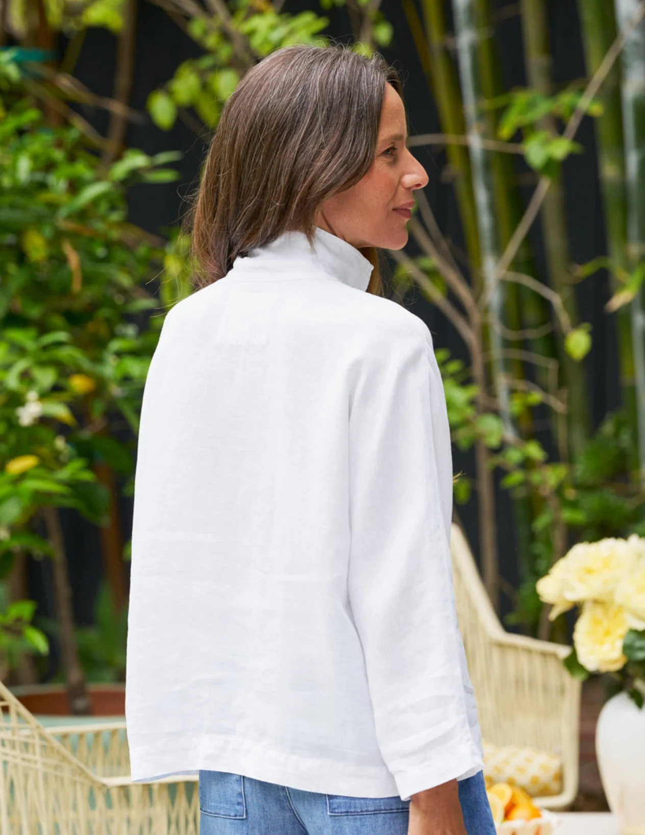 Popover Shirt in Linen - Image 7