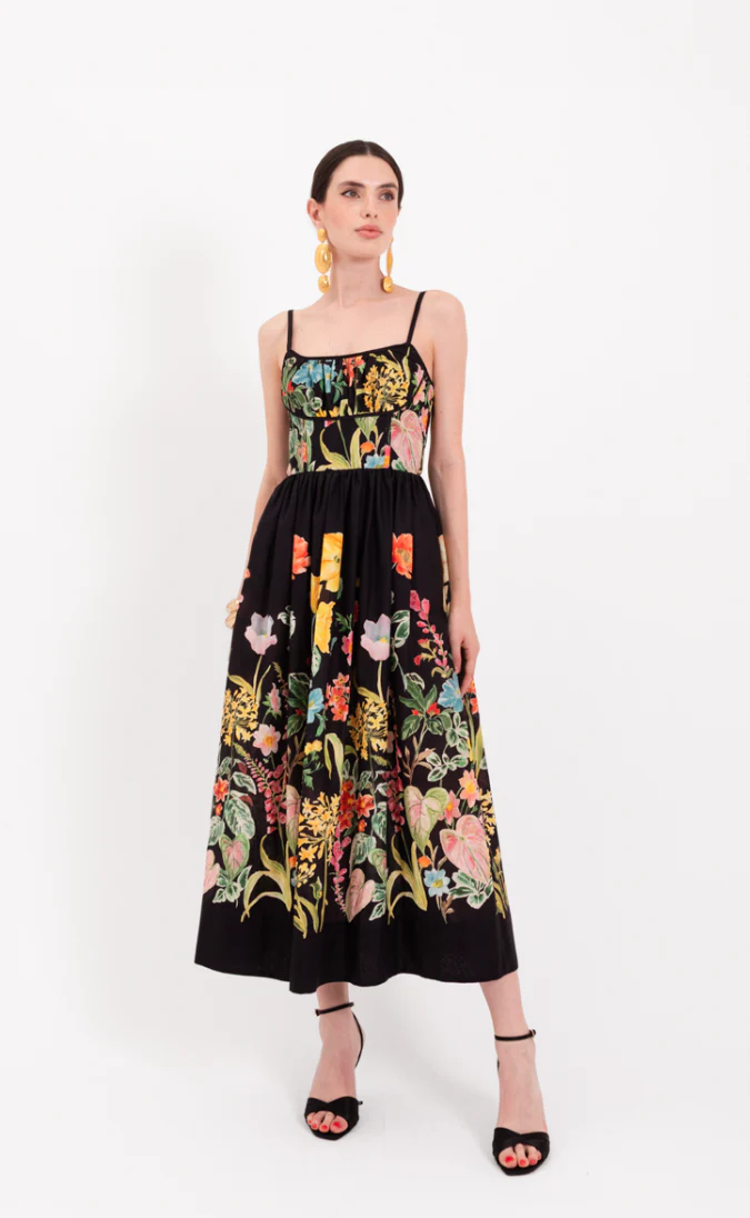 Printed Spaghetti Strap Dress - Image 2
