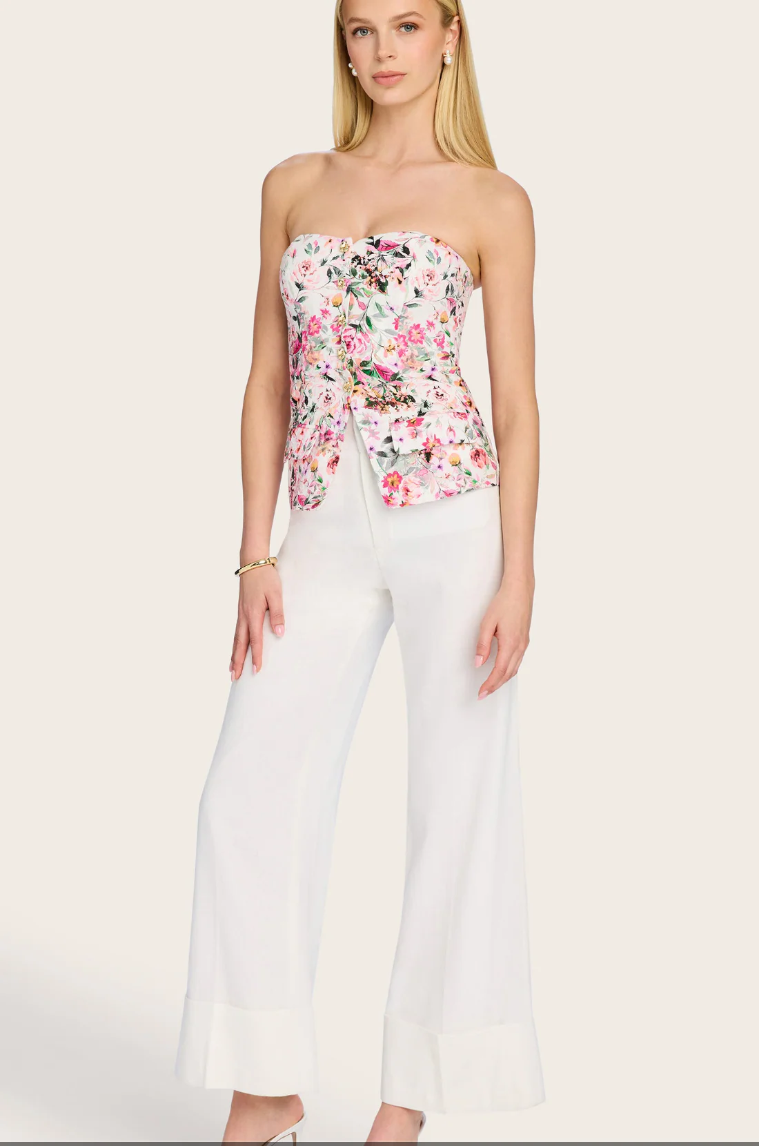 Quinn Floral Linen Vestier - Image 3