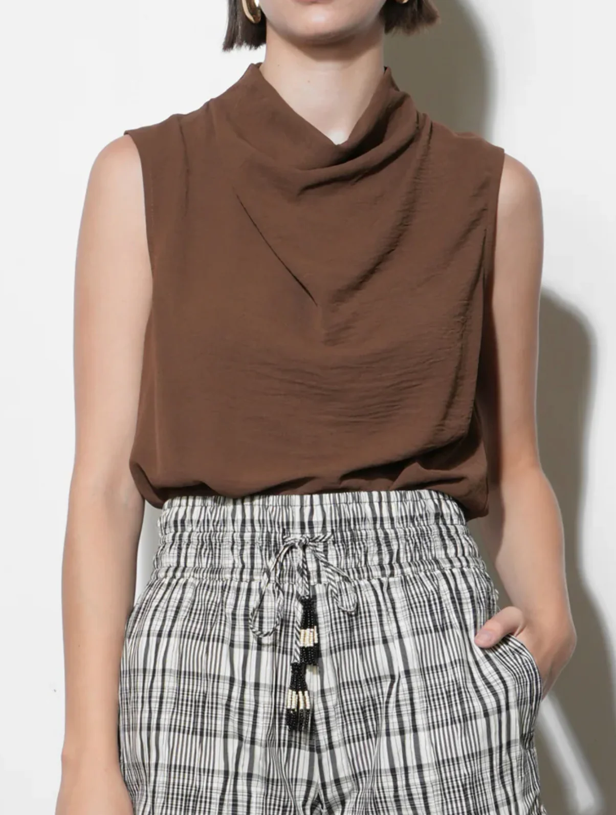 Quinn High Cowl Neck Top - Image 3