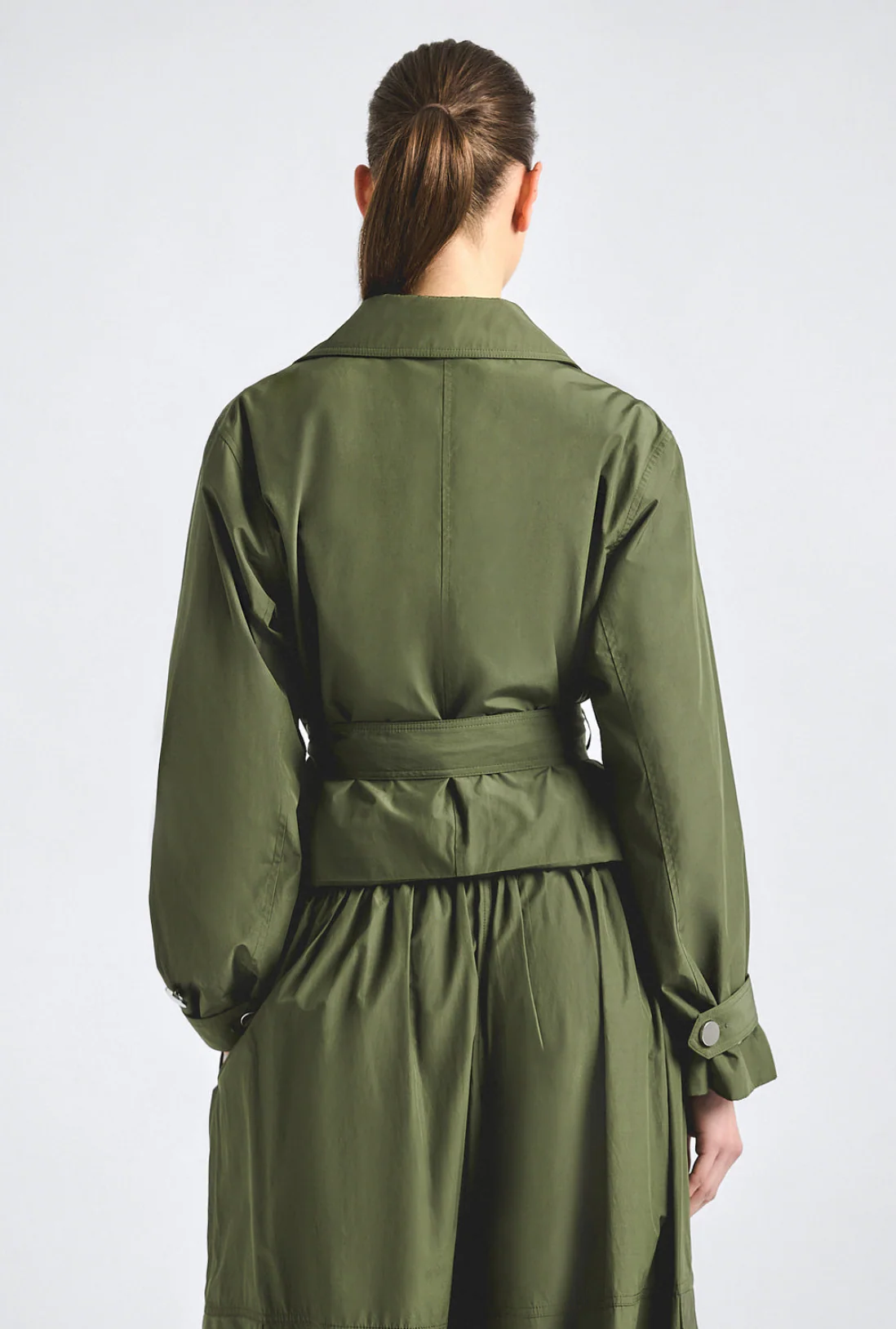 Renata Poplin Cropped Trence - Image 5