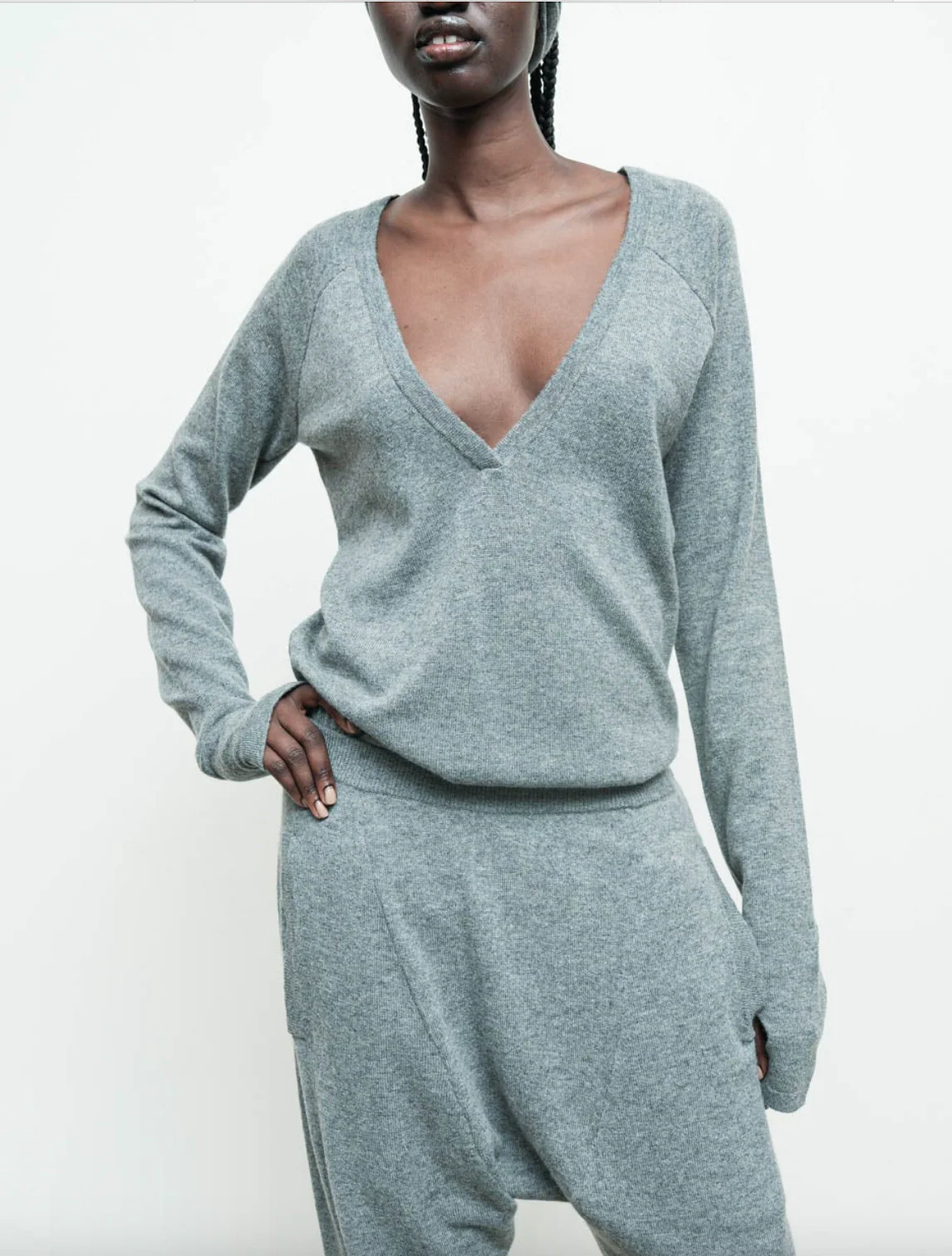 Reversible Low V Sweater - Image 5