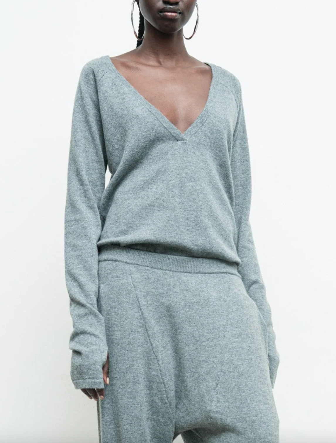 Reversible Low V Sweater - Image 6