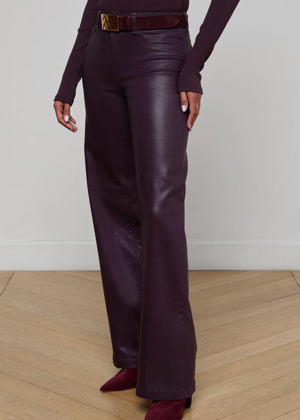 Scottie High Rise Wide Leg Coated - Image 3