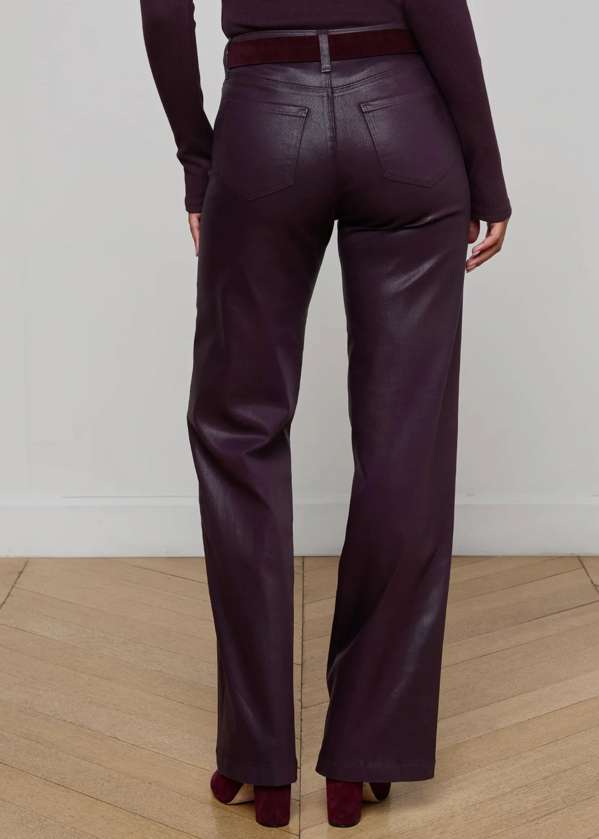 Scottie High Rise Wide Leg Coated - Image 4