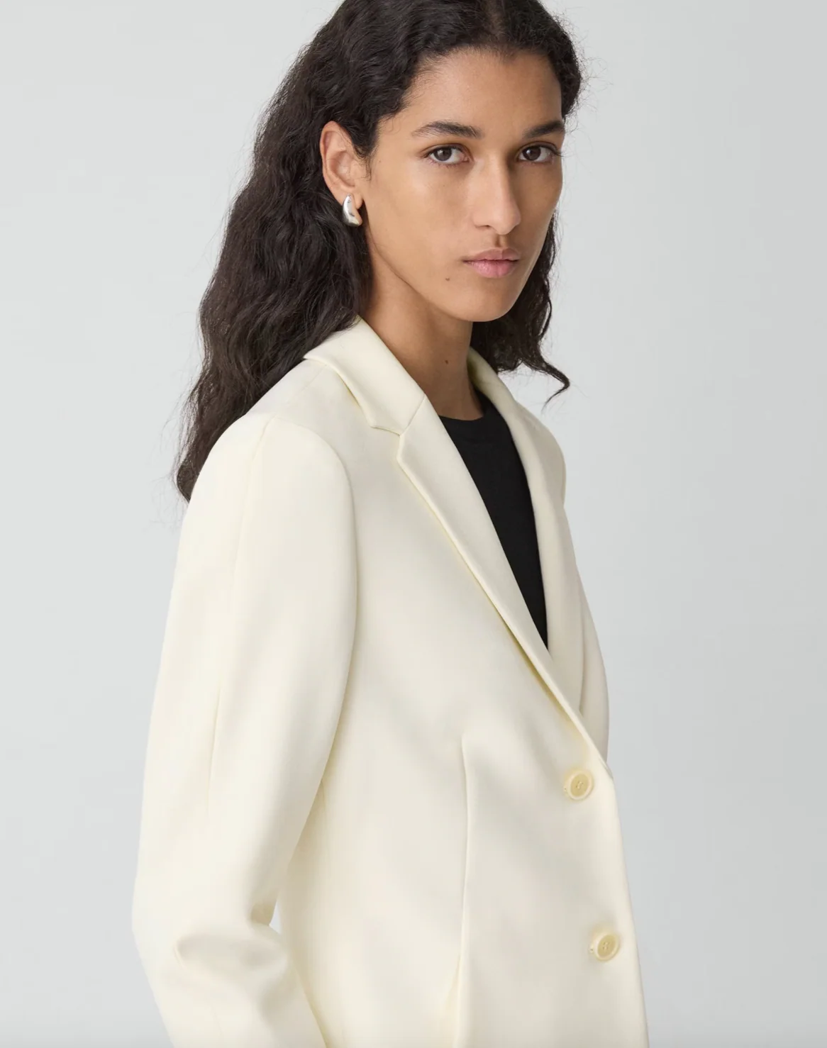 Shaped Blazer in Admiral Crepe - Image 2