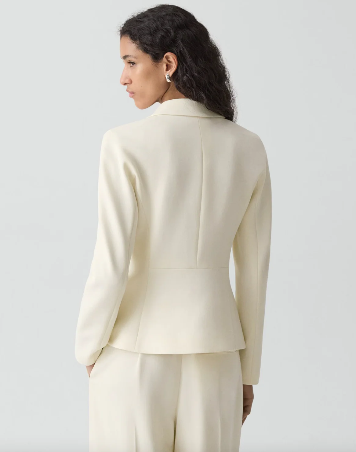 Shaped Blazer in Admiral Crepe - Image 3