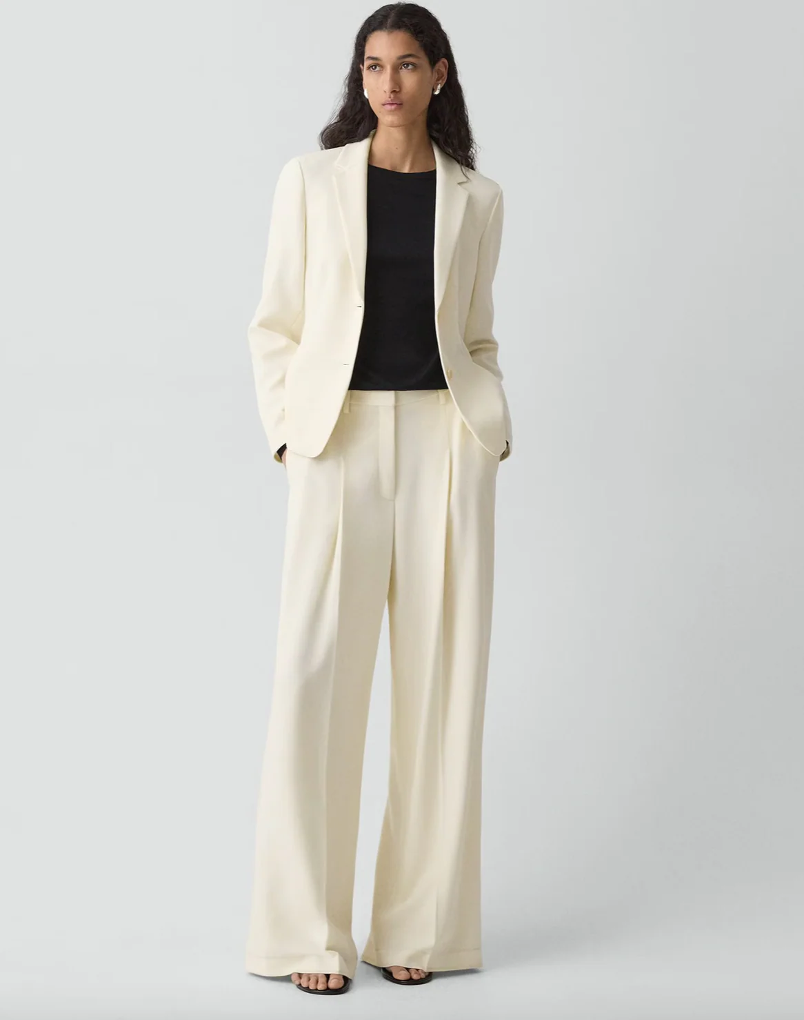 Shaped Blazer in Admiral Crepe - Image 4