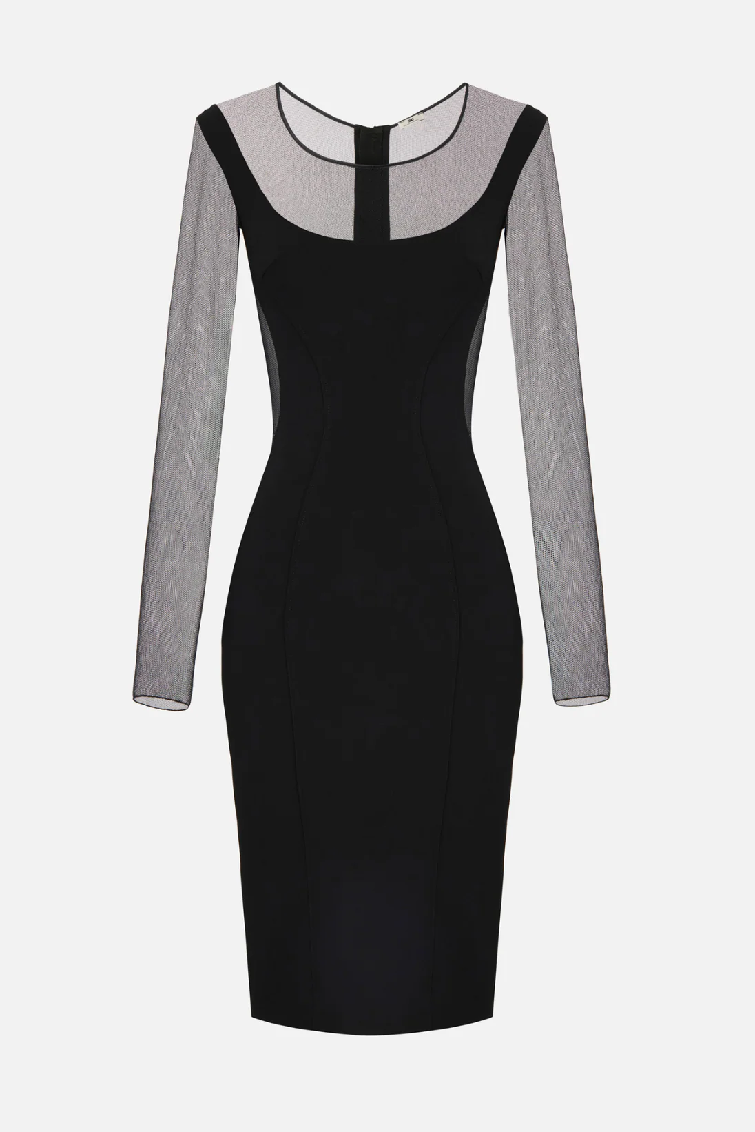 Sheer Sleeve Midi Dress - Image 4