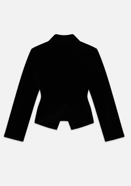 Shrunken Velvet Blazer - Image 5
