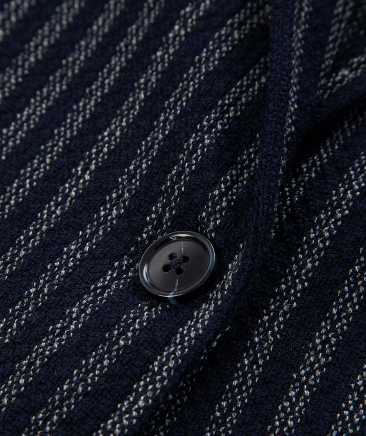 Single Breasted 1 Button Striped Knit Blazer - Image 3