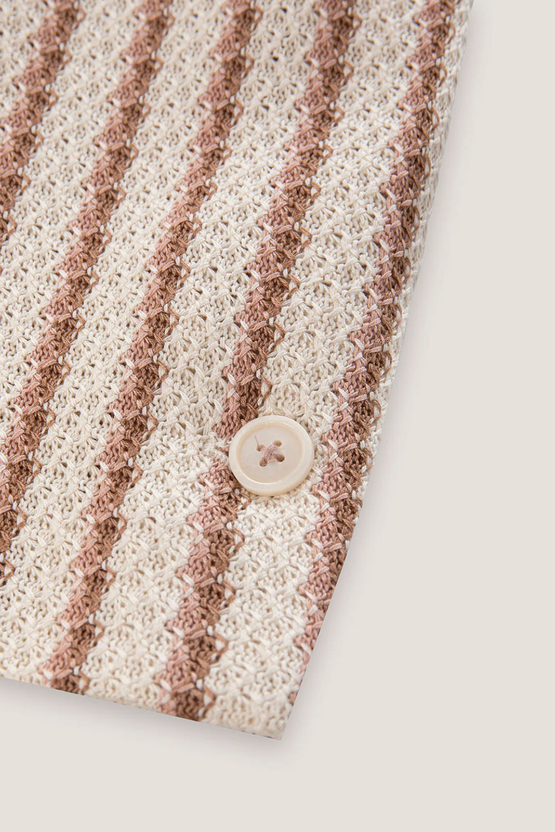 Slim Long Blazer, Knitted Striped Fabric - Image 3