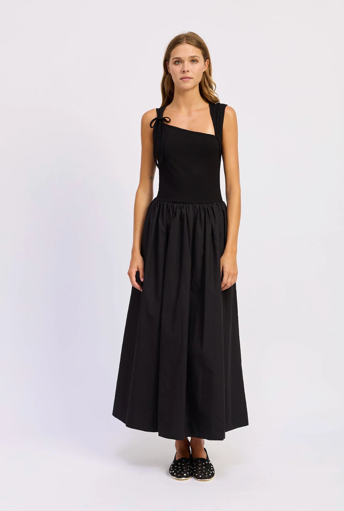 Sloane Mixed Media Maxi Dress - Image 2