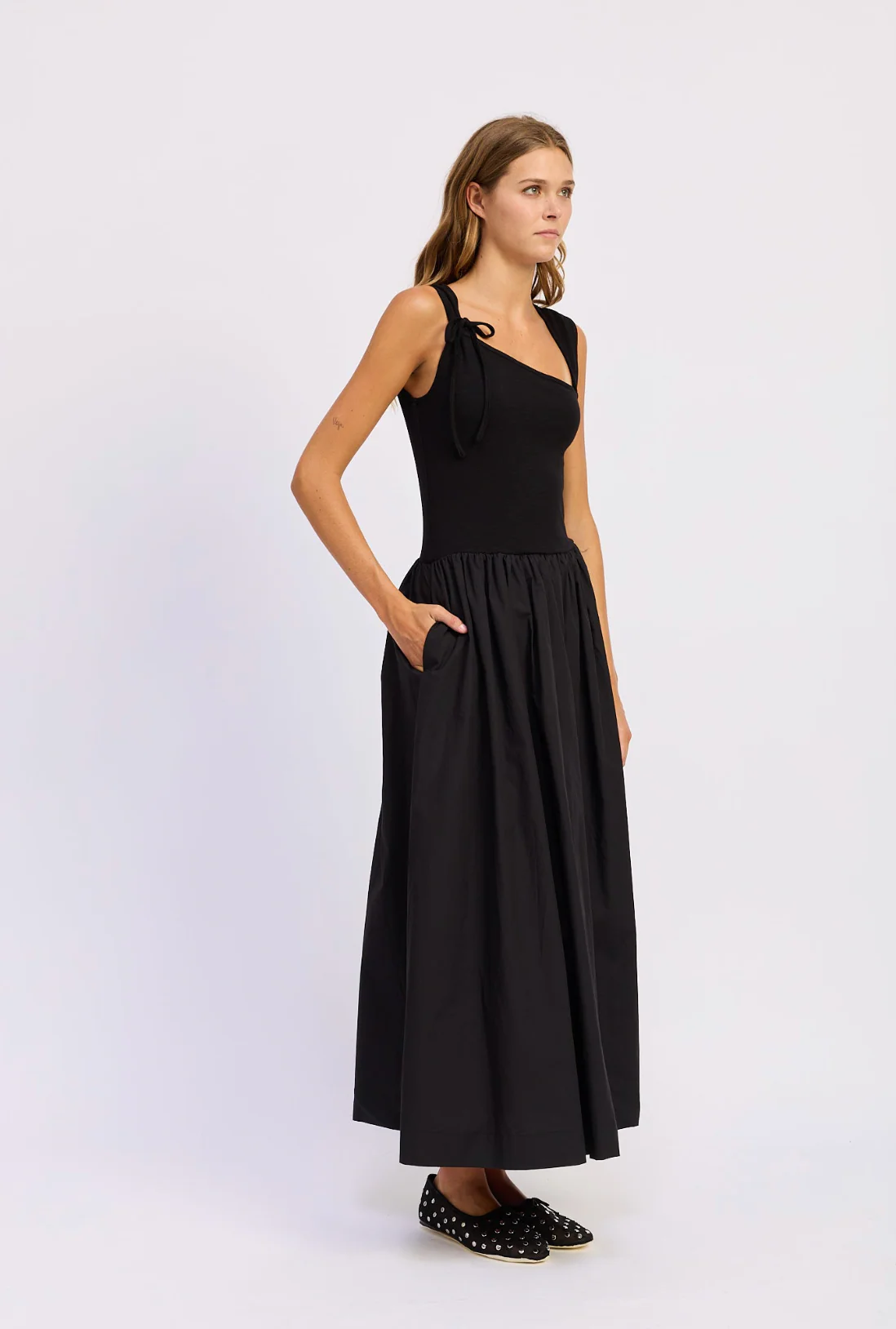 Sloane Mixed Media Maxi Dress - Image 3
