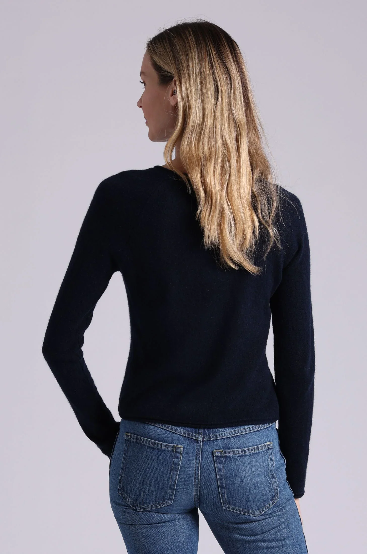 Southern Cashmere Raglan Crew with Rolled Trims - Image 5