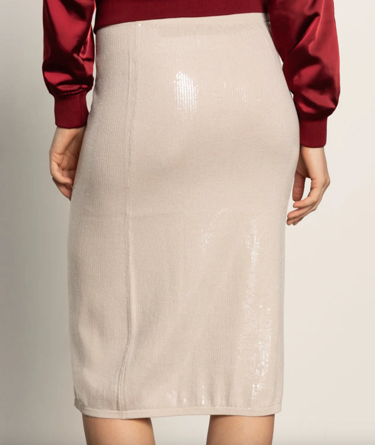 Sparkle Sequin Pencil Skirt - Image 3