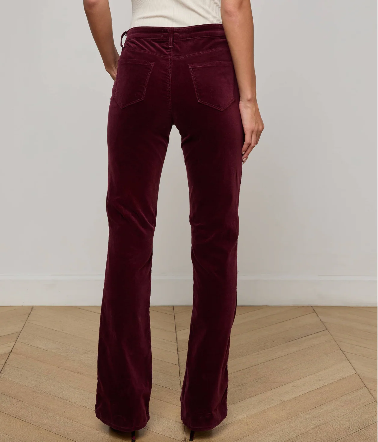 Stevie High Rise Velvet Straight - Image 13