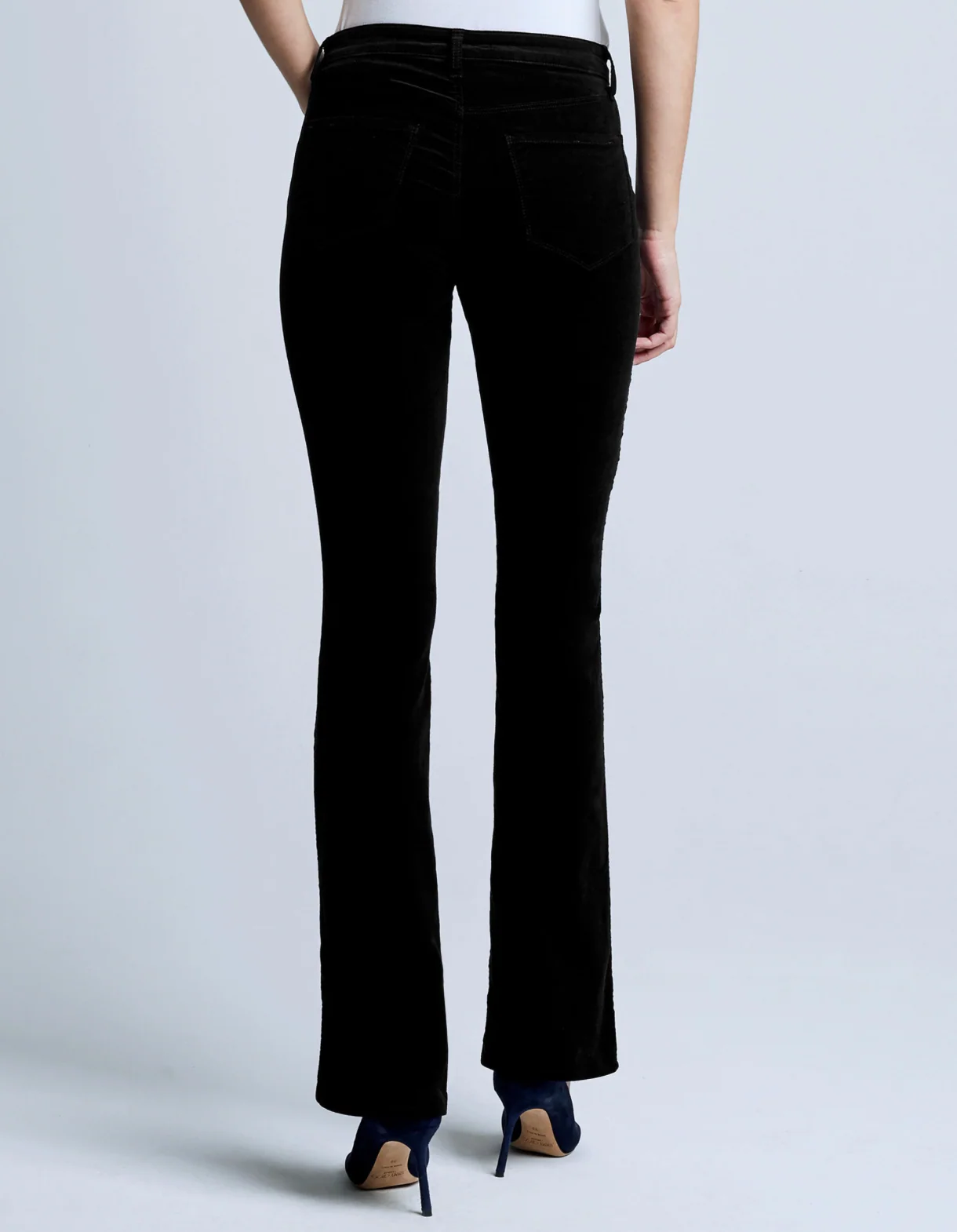 Stevie High Rise Velvet Straight - Image 9