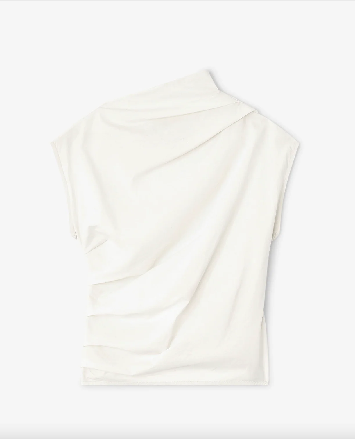 Stretch Cotton Ruched Top - Image 3