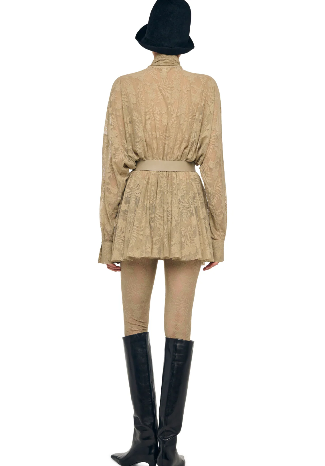 Super OS BF NK Shirt Flared Mini Dress - Image 3