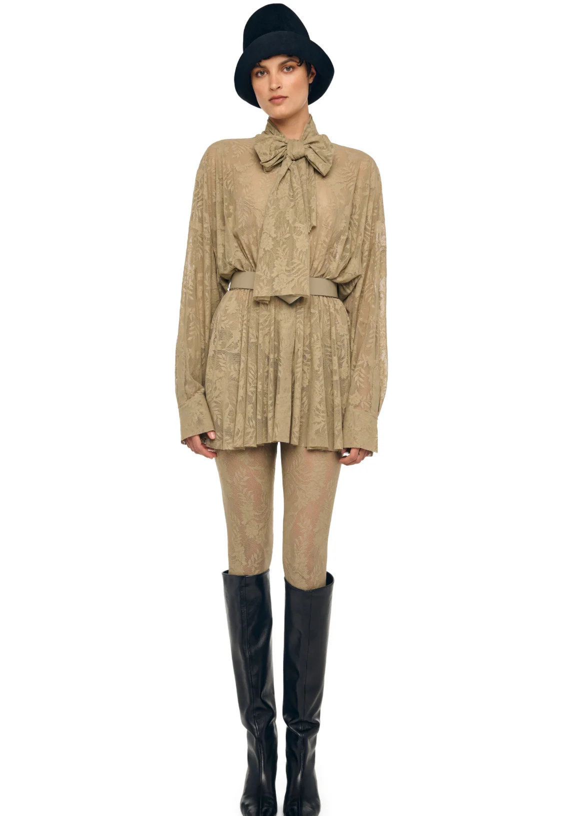 Super OS BF NK Shirt Flared Mini Dress - Image 4