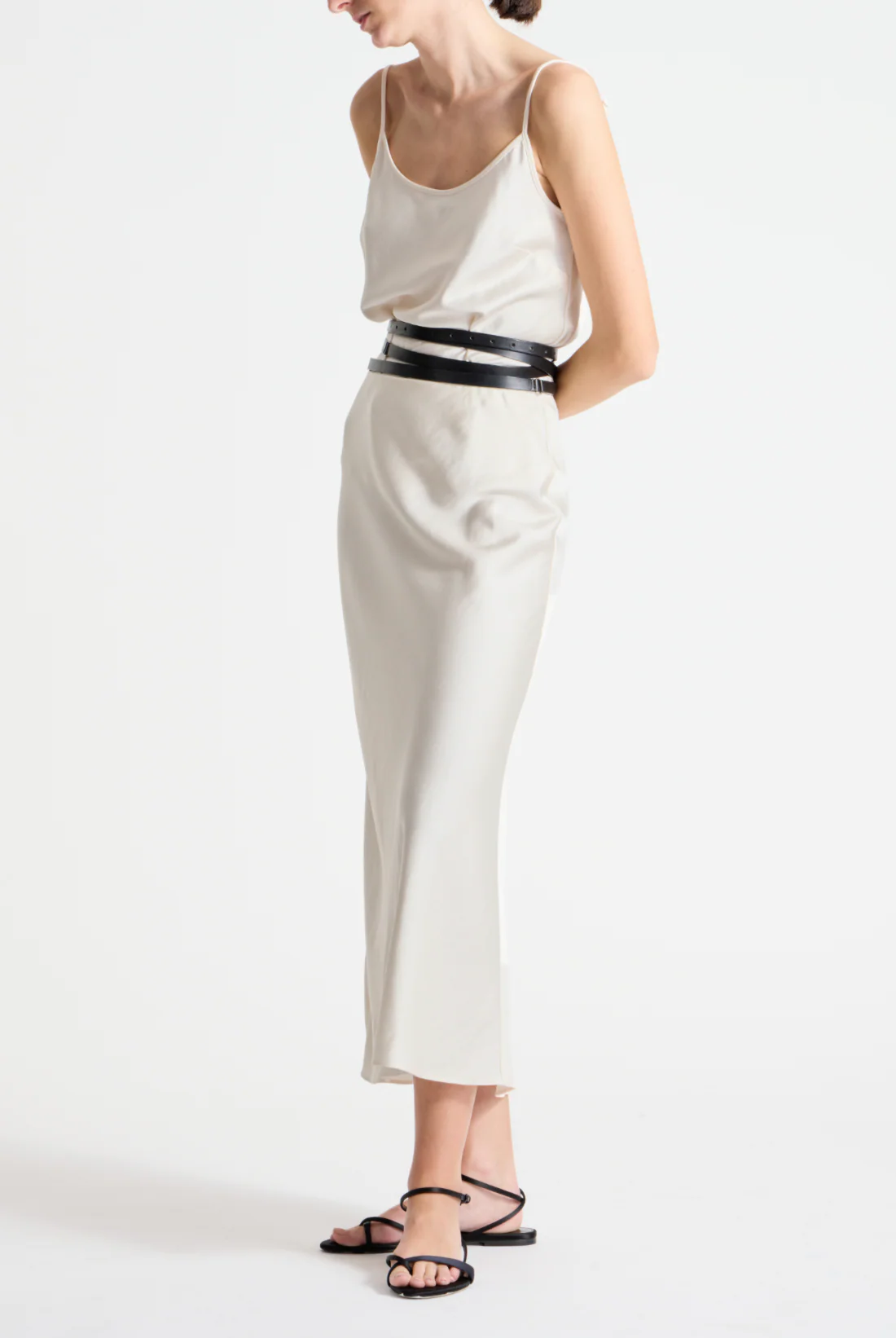 Talia Charmeuse Maxi Skirt - Image 3