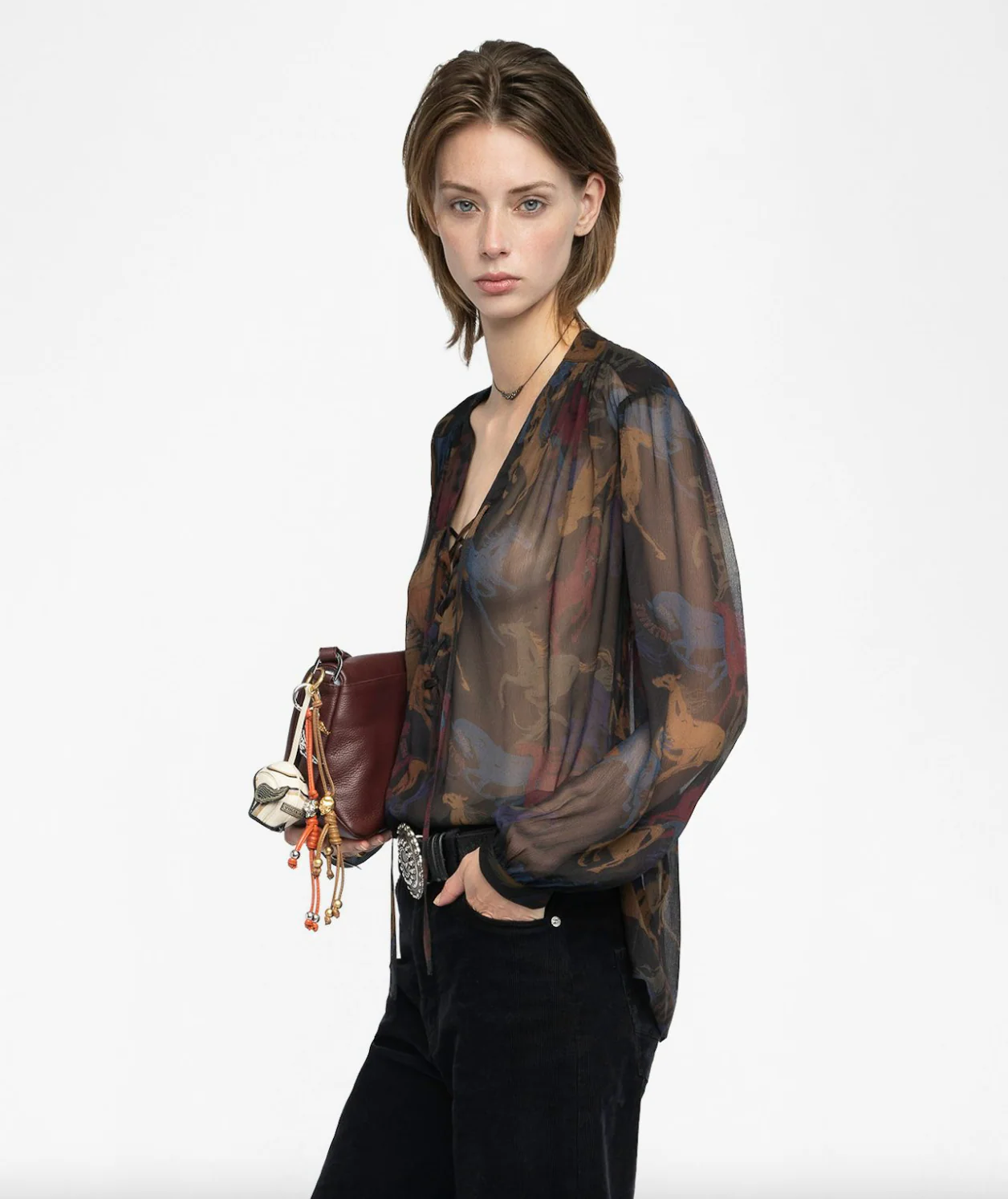 Tamela Horses Blouse - Image 2