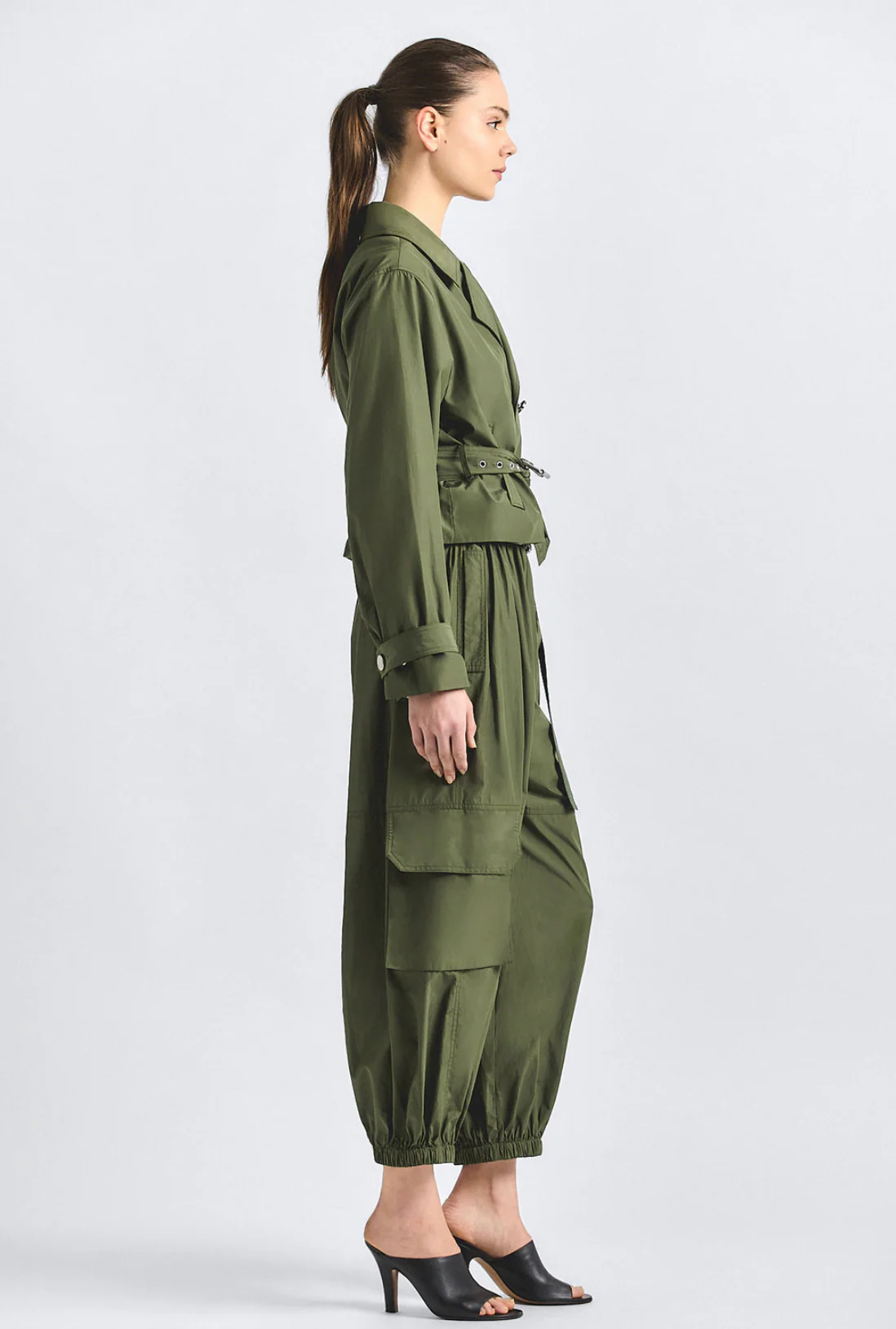 Tamsin Poplin Balloon Cargo Pant - Image 3
