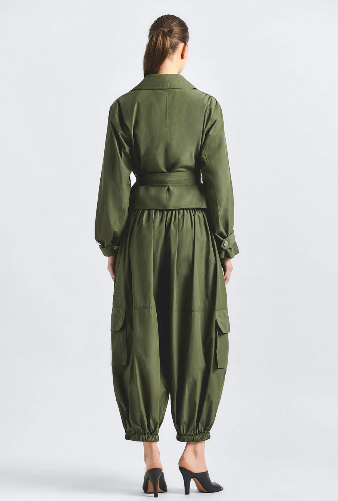 Tamsin Poplin Balloon Cargo Pant - Image 4