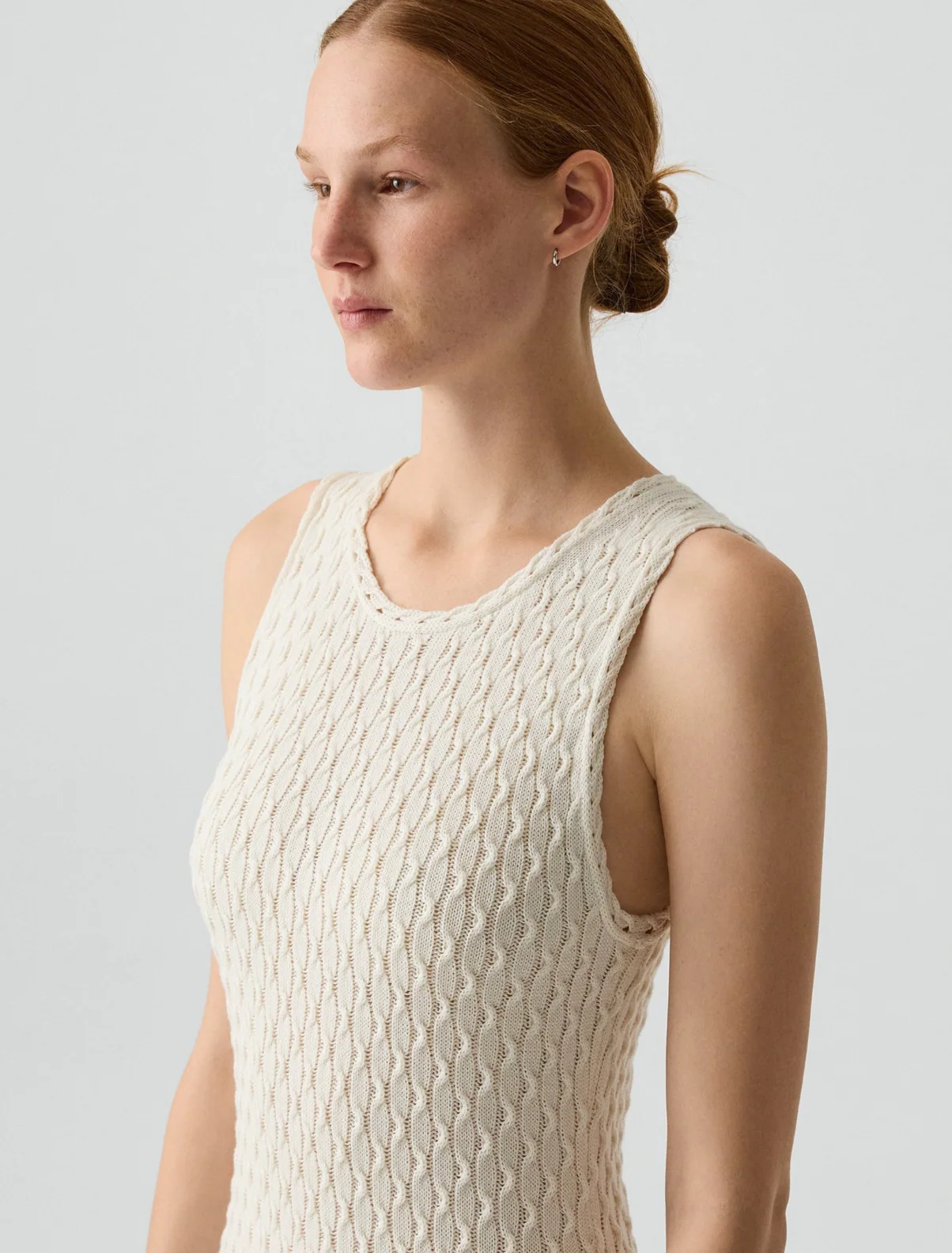 Textured Sleeveless Dress - Image 4