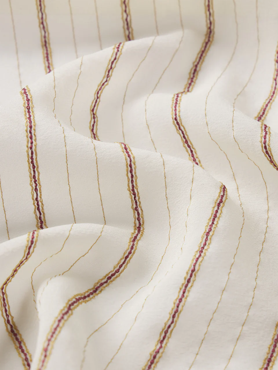The Striped Silk Tie Blouse - Image 4