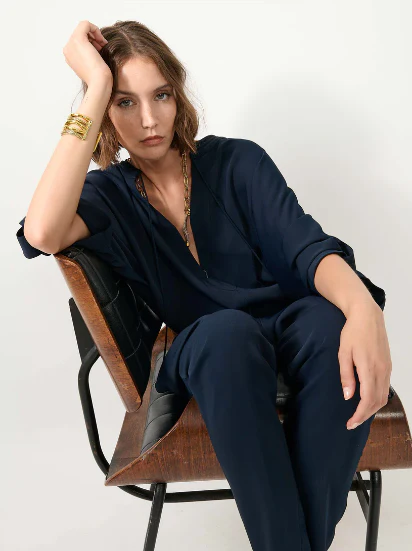Tie Neck Jumpsuit - Image 3