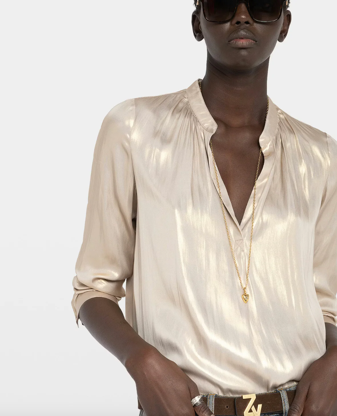Tink Satin Blouse - Image 2
