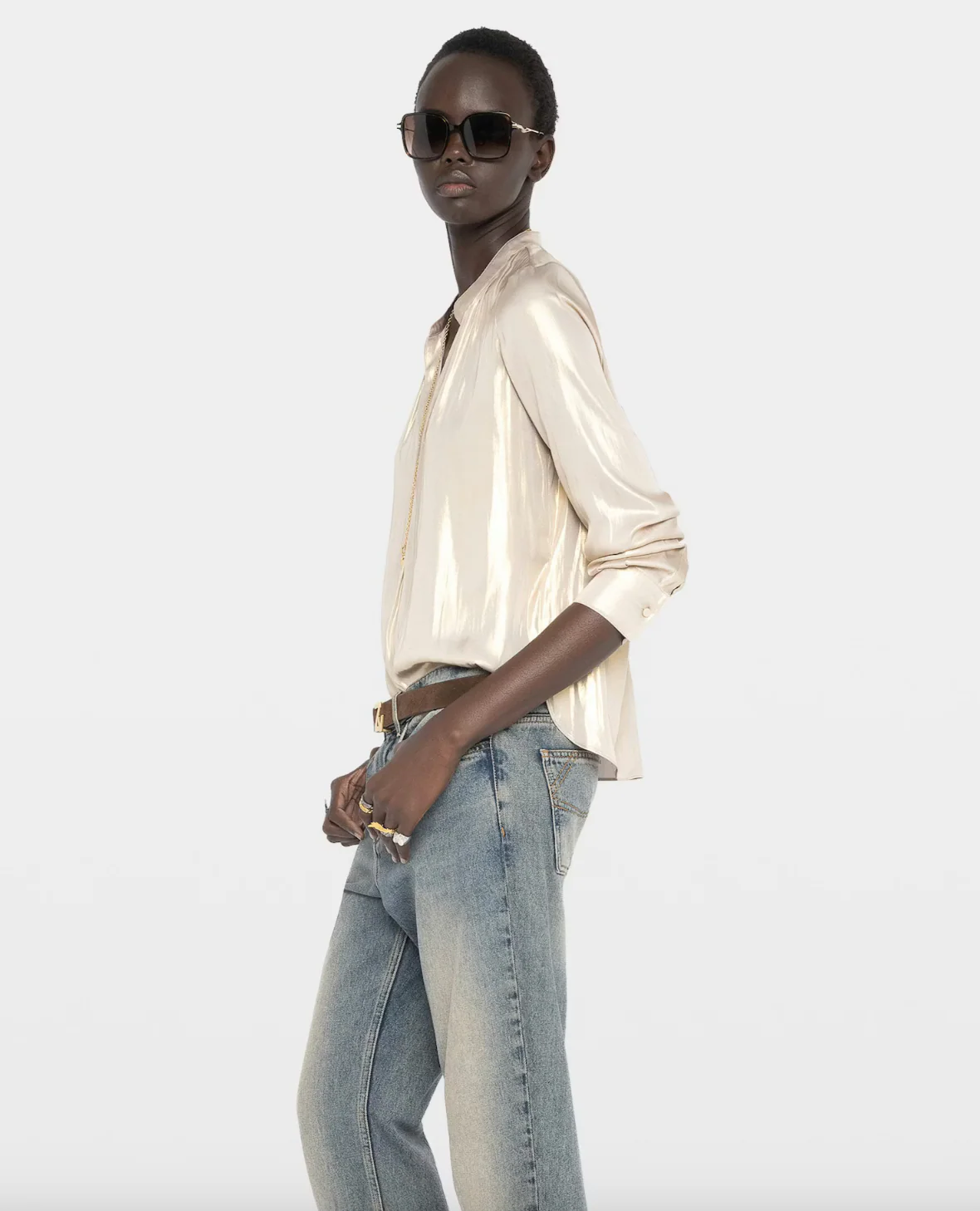 Tink Satin Blouse - Image 3