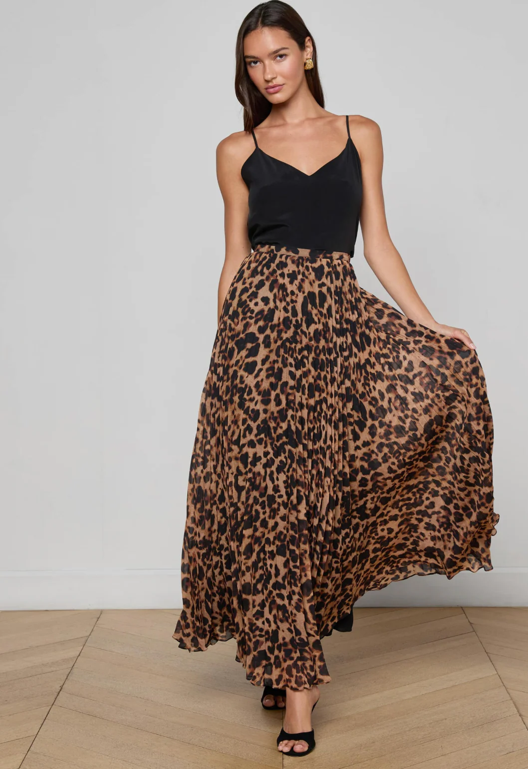 Torin Pleated Maxi Skirt - Image 2