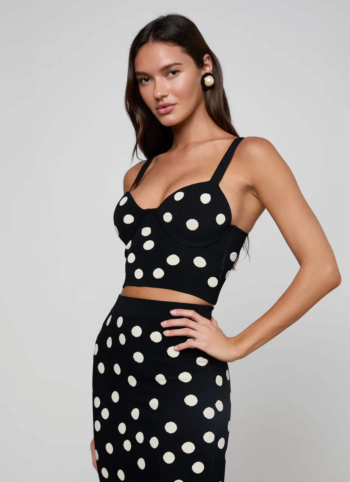 Tula Polka Dot Bra Knit Top - Image 2