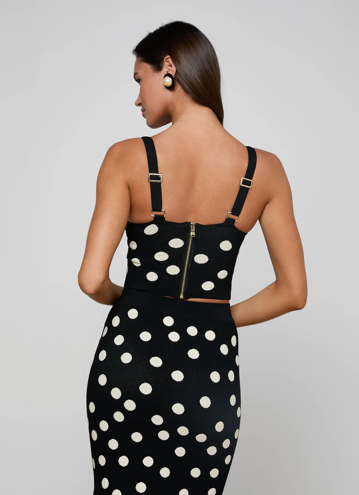 Tula Polka Dot Bra Knit Top - Image 3