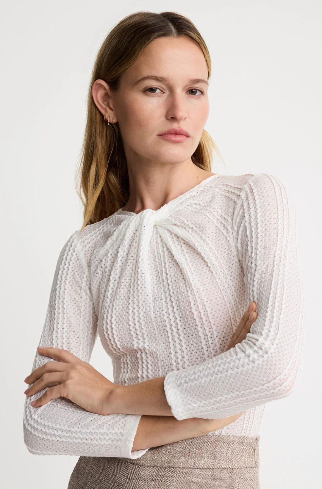 Twist Neck Knit Top - Image 2