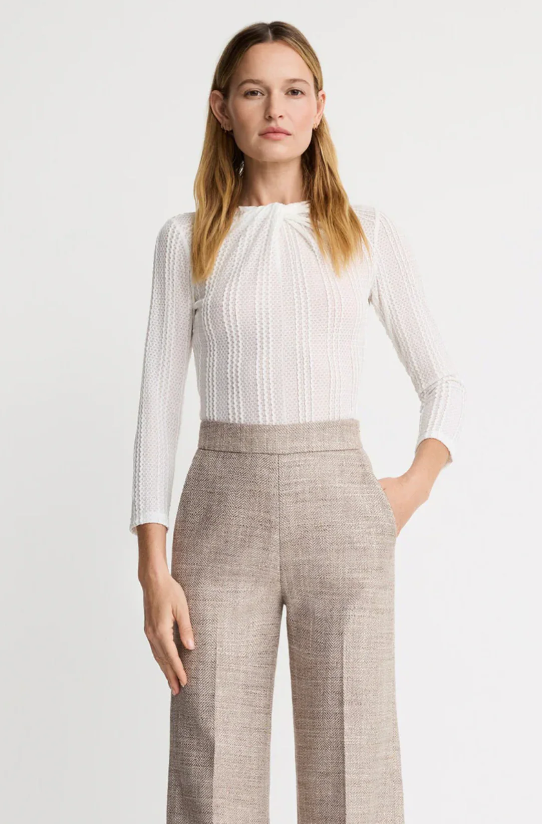 Twist Neck Knit Top - Image 3