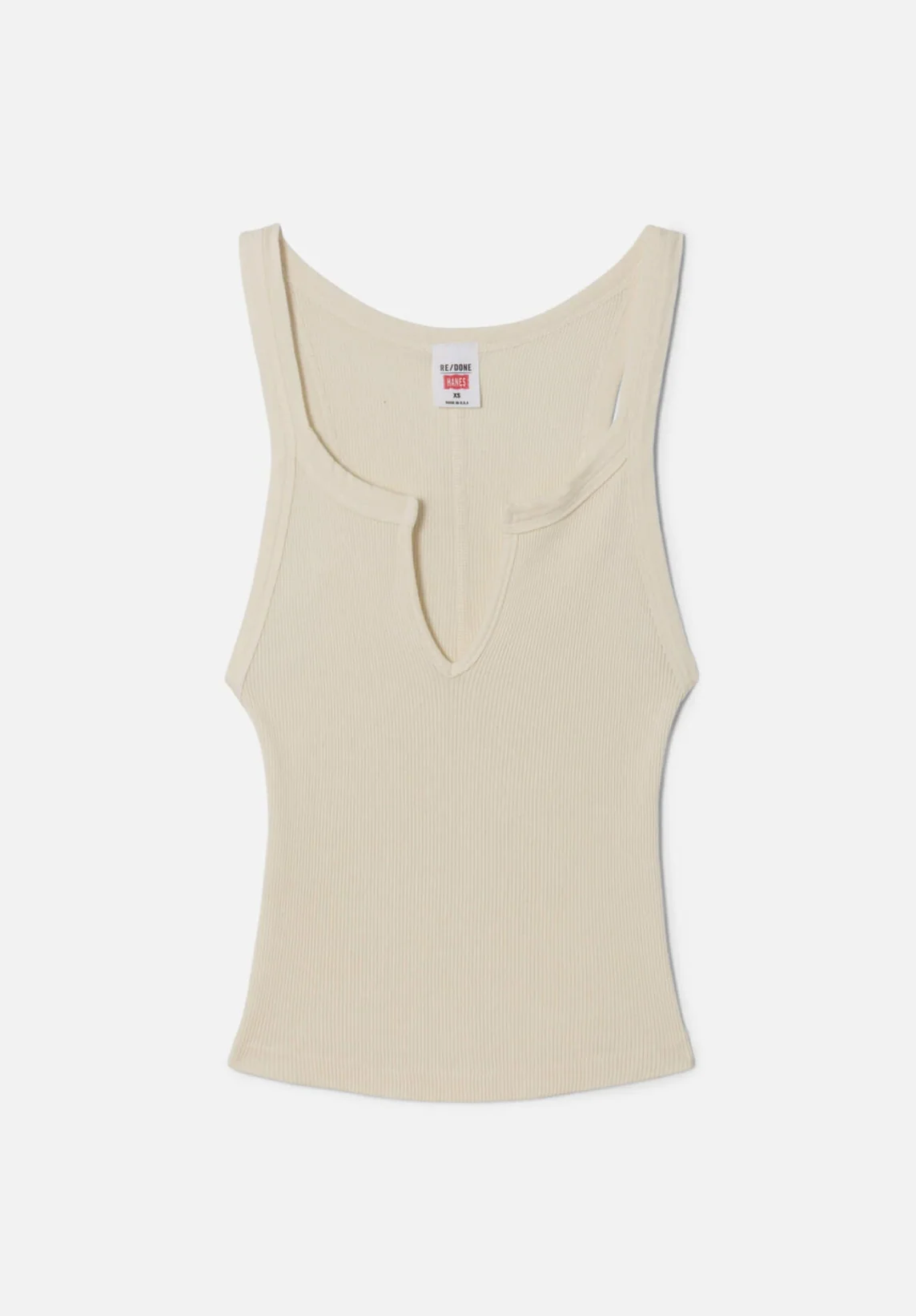 V Cut Ribbed Tank - Image 3