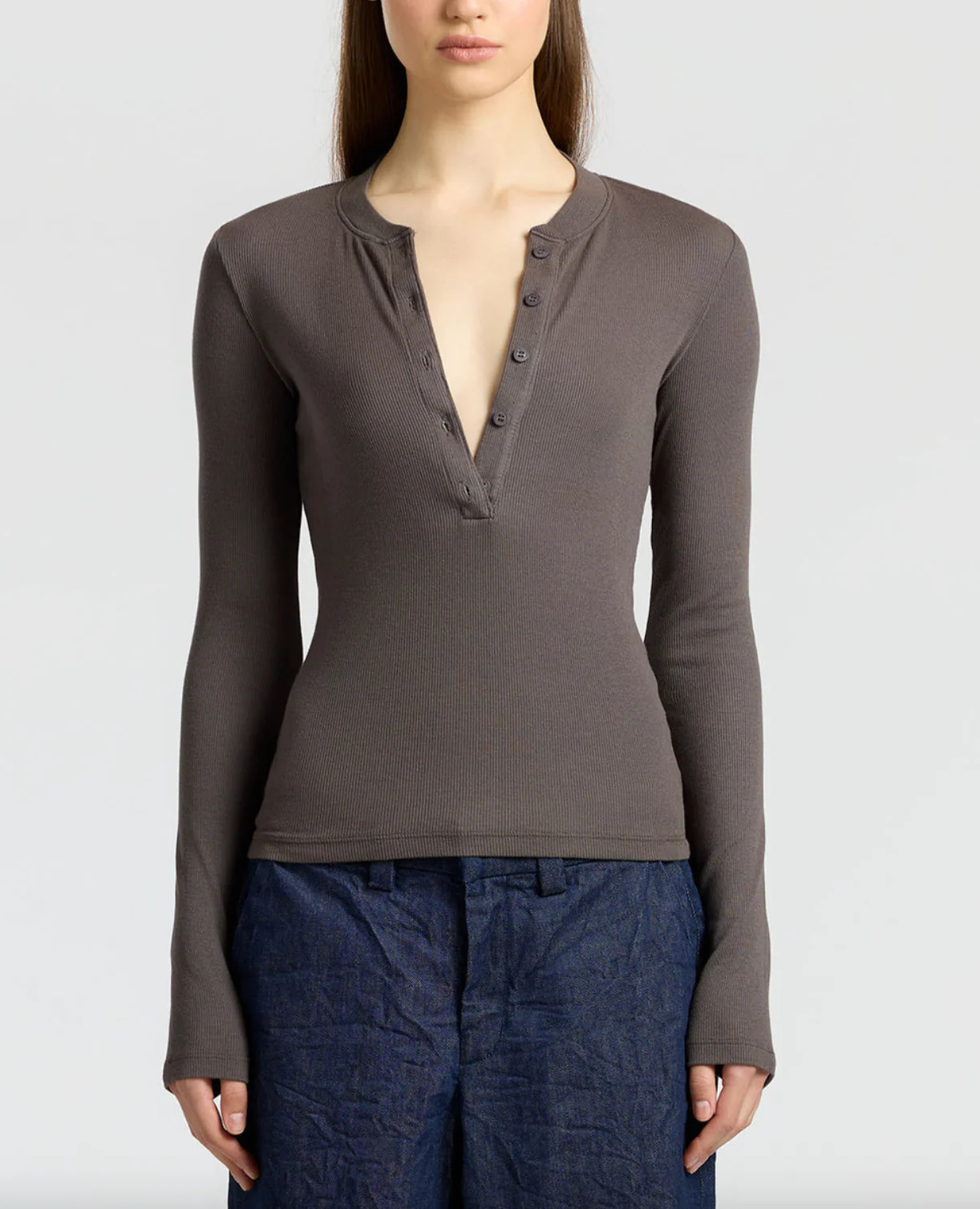 Verona Long Sleeved Henley - Image 3