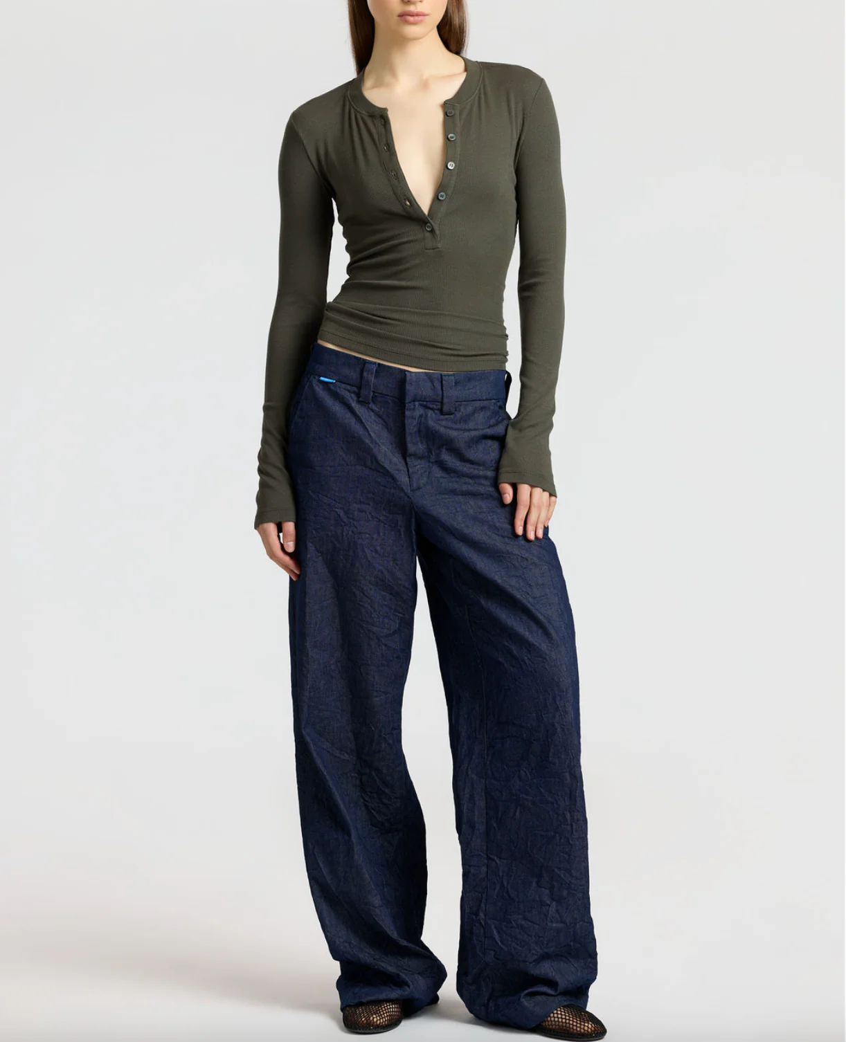 Verona Long Sleeved Henley - Image 8